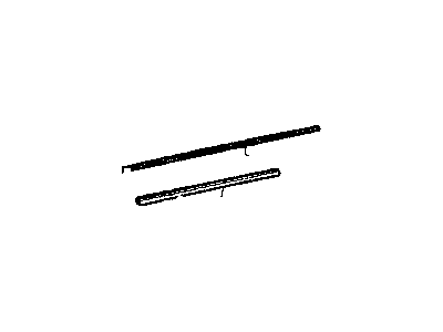 Chrysler 4724783AF WEATHERSTRIP Rear Door Belt Outer