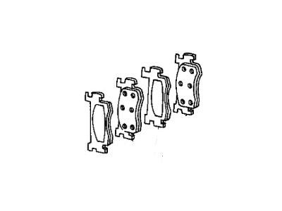 Mopar V1011400AD Shoe And Lining Package, Front Wheel Disc Brake