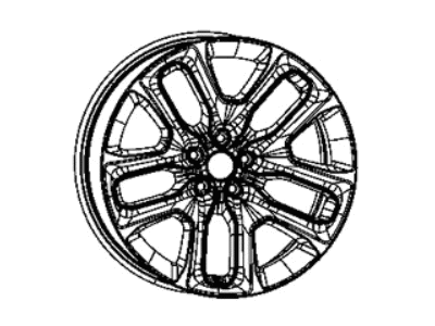 Mopar 4755462AA Wheel Aluminum Mopar 4755462AA Wheel Aluminum