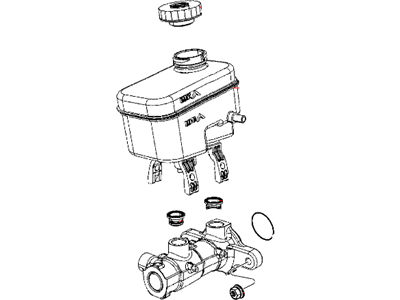 Mopar 68004467AA Master Cylinder Brake