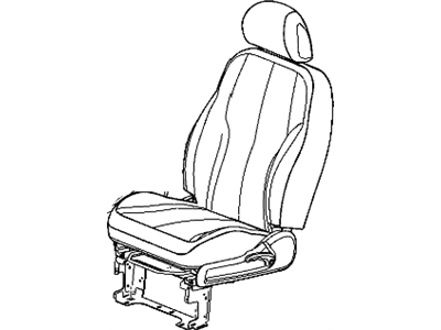 Chrysler 1CY541D5AA COVER Front Seat Cushion