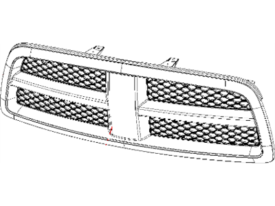 Ram 1VV19TZZAA GRILLE Radiator