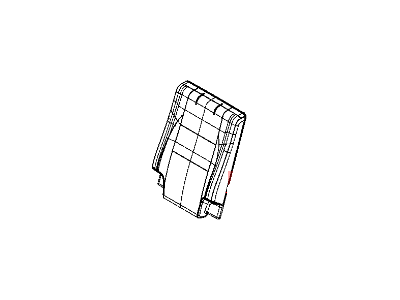 Mopar 1UP74DX9AA Cover Rear Seat Back