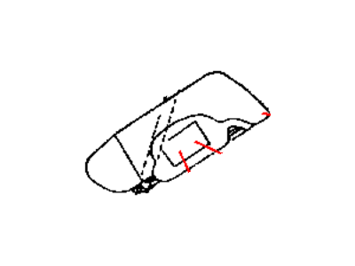 Chrysler ZX25XDBAD VISOR Illuminated