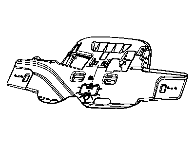 Jeep 68078113AC RETAINER Overhead Console Includes 1 Clip and 1 Screw