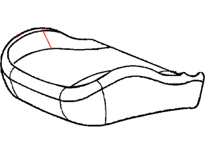 Mopar XR521DVAA Cover Front Seat Cushion XR521DVAA Mopar Cover Front Seat Cushion Illustration 1 of 1