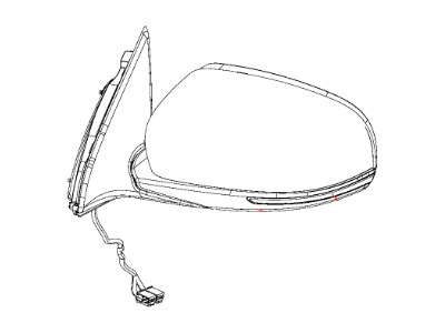 Jeep 1UV68JRPAD MIRROR Outside Rearview