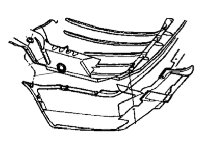 Mopar 5015522AB Retainer Package Fascia