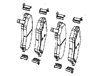 Mopar 2AMV3701AA Pad Kit Front Disc Brake