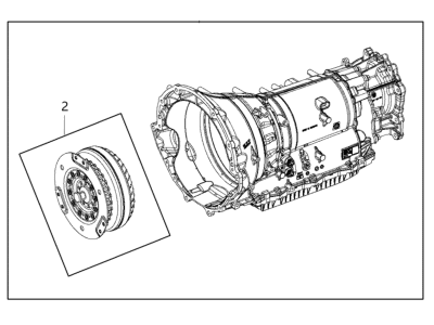 Ram 68283313AA TRANSMISSION With Torque Converter