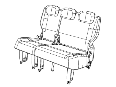 Chrysler 5YE09DX9AA COVER Rear Seat Cushion