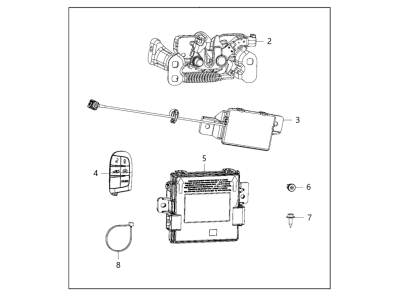 Chrysler 82214175 REMOTE START Complete