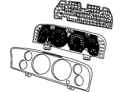 68004208AB Mopar Cluster Instrument Panel Illustration 1 of 1