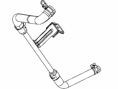 Dodge 52014896AB HOSE Engine Coolant to Oil Cooler Intlet Includes Clamps