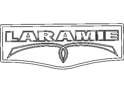Ram 5182441AA NAMEPLATE Laramie