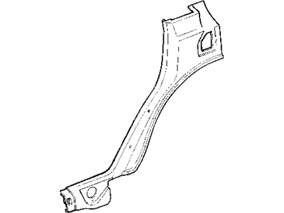 Jeep 5GM59RC3AG Lock Pillar Trim