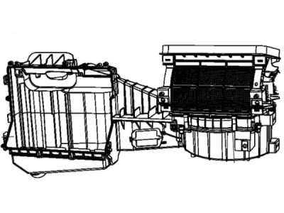 Jeep 68232367AA HOUSING A/C And Heater Includes: Doors,Upper Housing, Lower Housing, Drain  Seal, Evaporator Plate