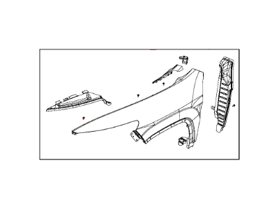 Jeep 68103308AA FENDER Front