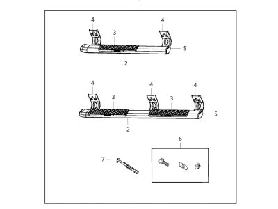 Ram 82213270AC STEP KIT Tubular Side