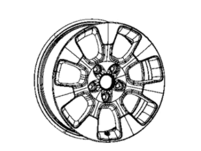 Mopar 7AF472STAA Wheel Aluminum Mopar 7AF472STAA Wheel Aluminum