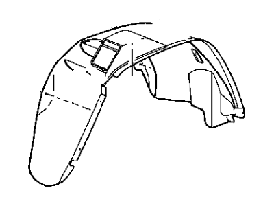 Jeep 55156621AD LINER Fender Side