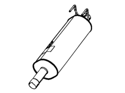 Ram 68307365AA MUFFLER Exhaust