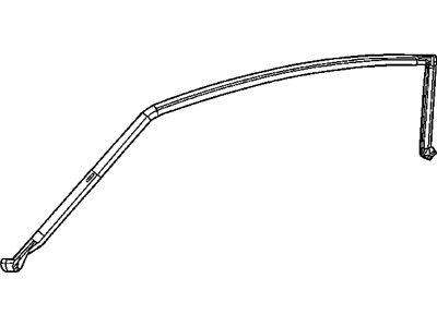 Chrysler 5098670AA WEATHERSTRIP Door Glass
