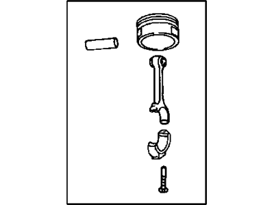 Dodge 5019338AB PISTON PIN AND ROD