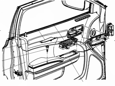 Chrysler 68110803AA APPLIQUE Front Door