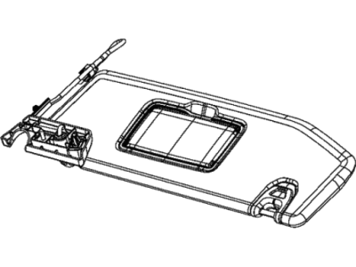 Jeep 6BR80TX7AI VISOR Illuminated