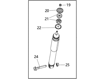 Ram 68233906AD SHOCK ABSORBER KIT Suspension Rear