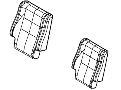 Mopar 6MJ26DX9AA Cover Rear Seat Back 2ND Row Mopar 6MJ26DX9AA Cover Rear Seat Back 2ND Row