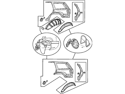 Mopar 5013059AA Panel Bodyside Aperture Rear, w/ Tailamp Pocket Mopar 5013059AA Panel Bodyside Aperture Rear, w/ Tailamp Pocket