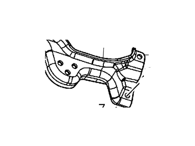 Ram 68149798AC BRACKET Engine Mount Rear