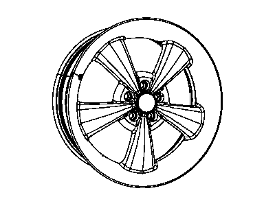 Dodge 68051232AA WHEEL Aluminum