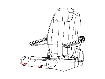 Mopar 1UR27BD1AA Cover Seat Back 1UR27BD1AA Mopar Cover Seat Back Illustration 1 of 1