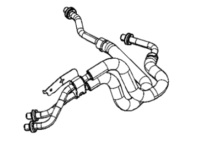 Ram 68430012AB HOSE Oil Cooler Inlet And Outlet With Bracket Assembly