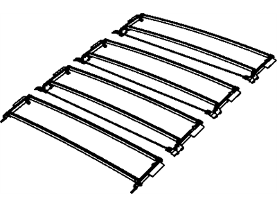 Jeep 68032423AB LIFT ARM AND BOW ASSEMBLY Folding Top Front Includes 2 compression springs