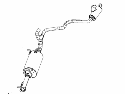 Mopar 68268201AF Muffler Exhaust