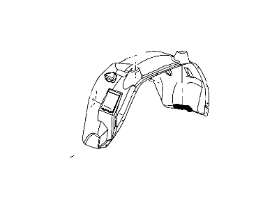 Jeep 55396462AA LINER Fender Side