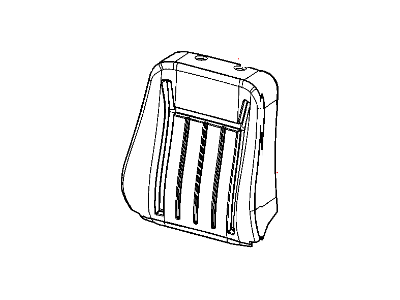 Dodge 1YE00DX9AA COVER Front Seat Back