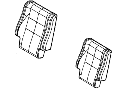 Dodge 6NK44DX9AA COVER Rear Seat Back 2nd Row