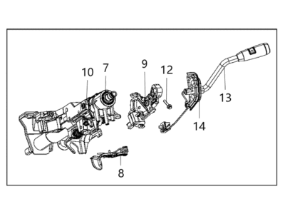 Ram 68470761AA COLUMN Steering