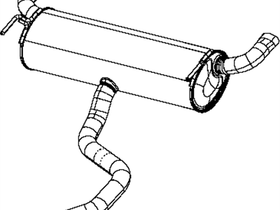 Mopar 68109913AI Muffler And Tailpipe Exhaust