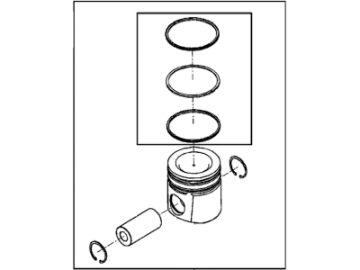 2014 Ram 3500 Piston - 68210137AB