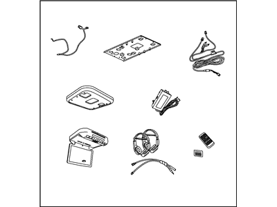 Mopar 82210915AB Media System Monitor With DVD 10 Inch