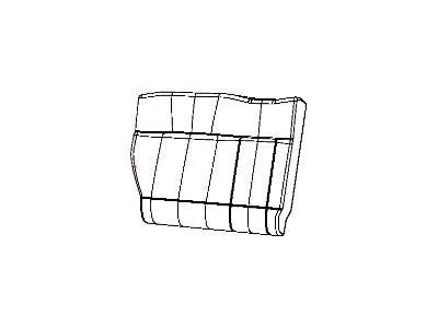 Dodge 1LV051DVAA COVER Rear Seat Back 60% Side