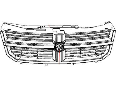 Mopar YW40EBLAA Grille Radiator Mopar YW40EBLAA Grille Radiator