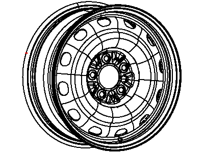 Jeep YX87RXFAA WHEEL Steel