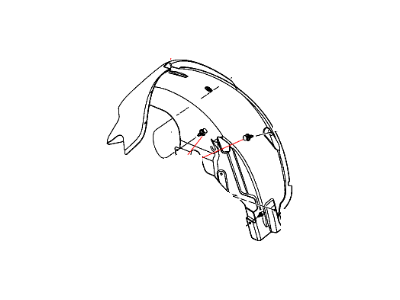 Chrysler 4389850AF SHIELD Wheelhouse